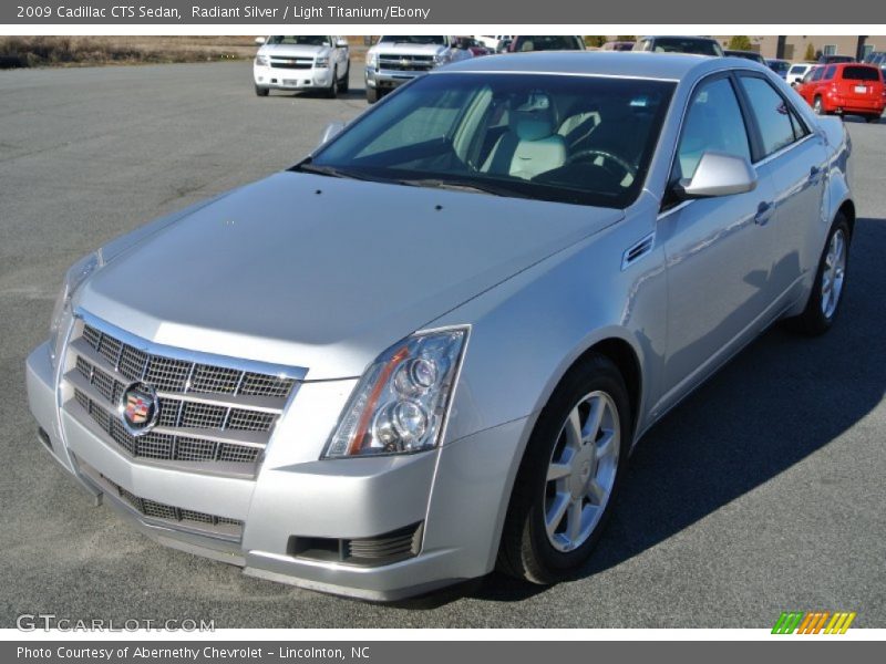 Radiant Silver / Light Titanium/Ebony 2009 Cadillac CTS Sedan