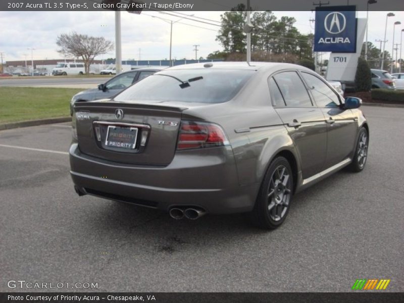Carbon Gray Pearl / Taupe/Ebony 2007 Acura TL 3.5 Type-S