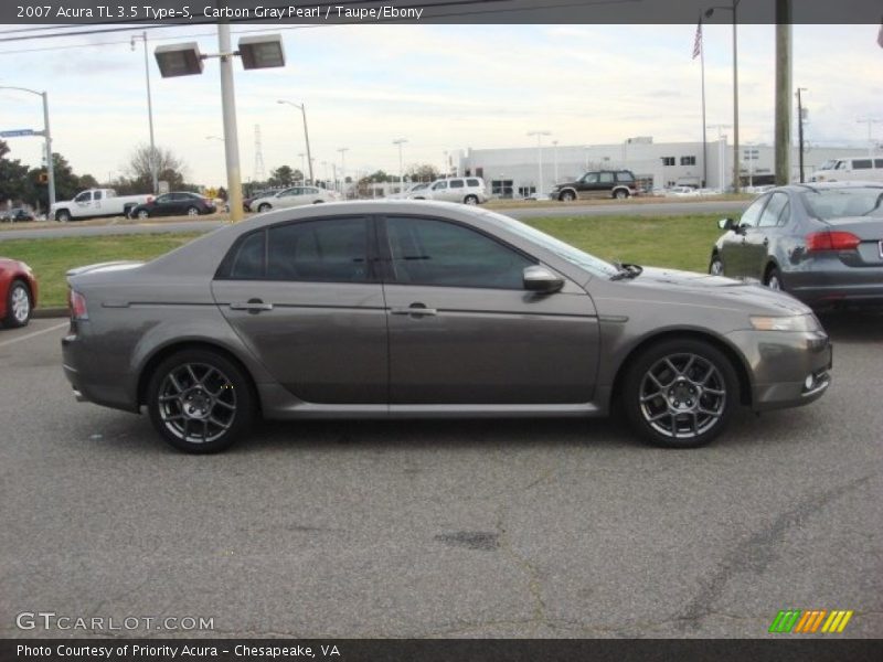 Carbon Gray Pearl / Taupe/Ebony 2007 Acura TL 3.5 Type-S