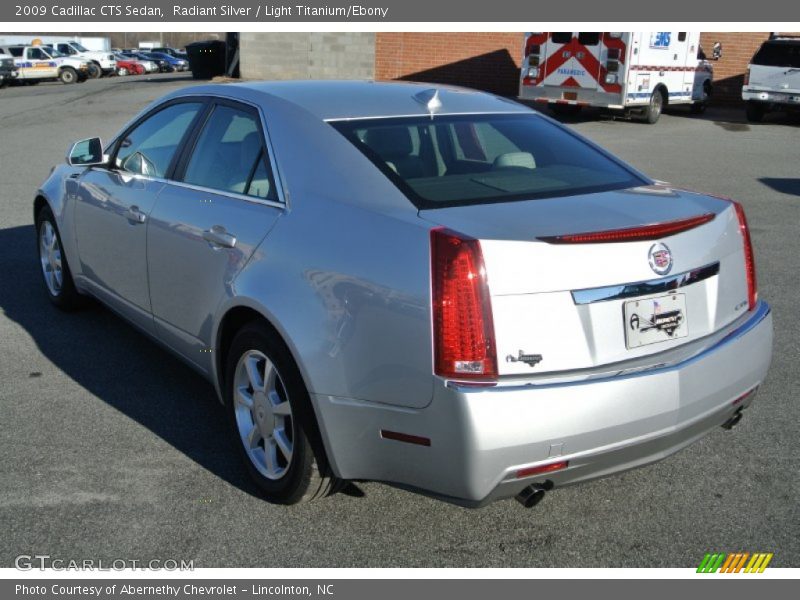 Radiant Silver / Light Titanium/Ebony 2009 Cadillac CTS Sedan