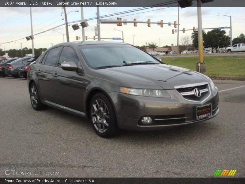 Carbon Gray Pearl / Taupe/Ebony 2007 Acura TL 3.5 Type-S