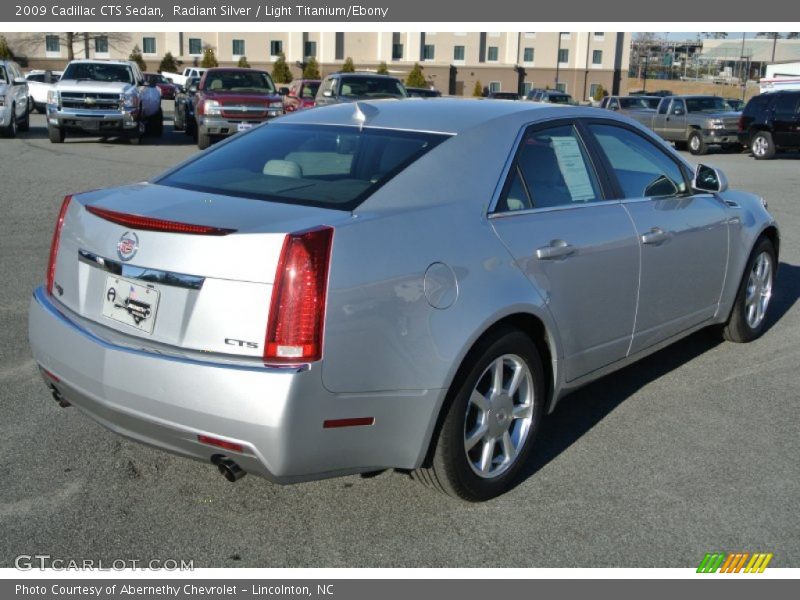 Radiant Silver / Light Titanium/Ebony 2009 Cadillac CTS Sedan
