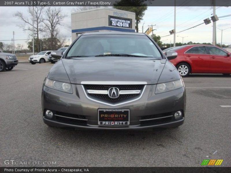 Carbon Gray Pearl / Taupe/Ebony 2007 Acura TL 3.5 Type-S