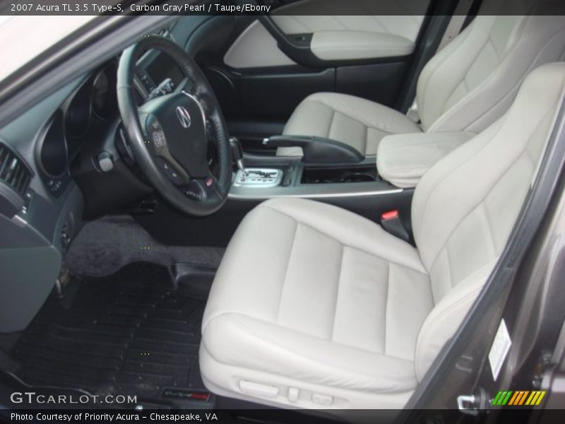 Carbon Gray Pearl / Taupe/Ebony 2007 Acura TL 3.5 Type-S