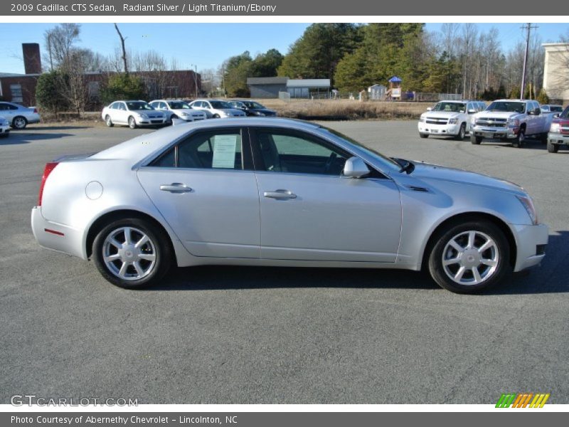 Radiant Silver / Light Titanium/Ebony 2009 Cadillac CTS Sedan