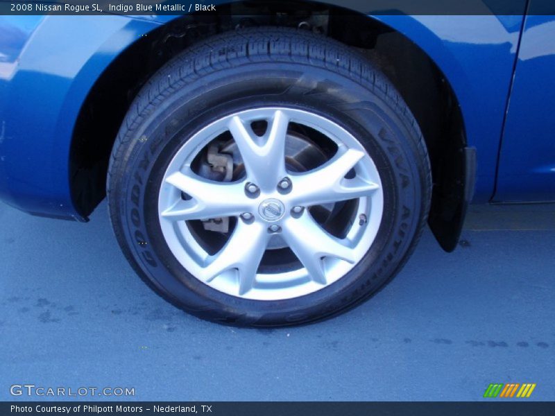 Indigo Blue Metallic / Black 2008 Nissan Rogue SL