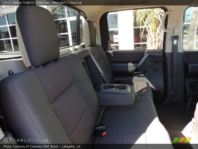 Red Alert / Charcoal 2012 Nissan Titan SV Crew Cab