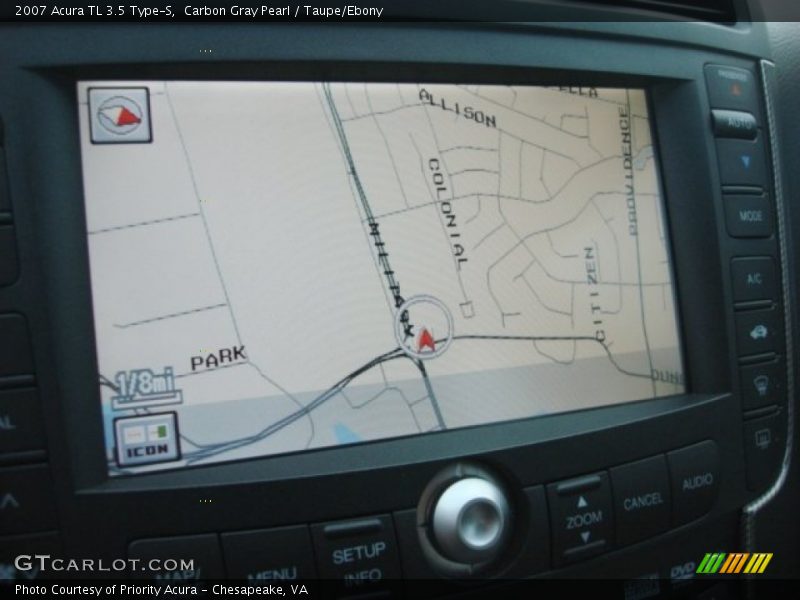 Carbon Gray Pearl / Taupe/Ebony 2007 Acura TL 3.5 Type-S