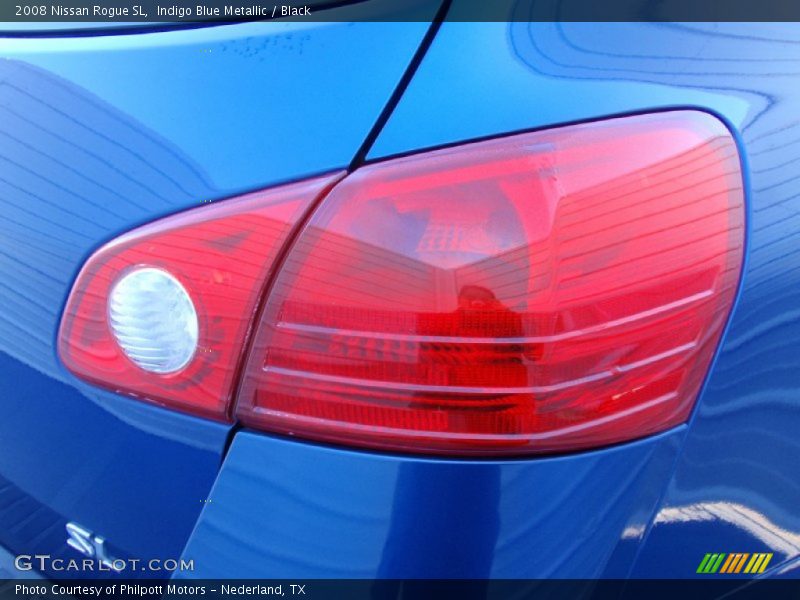 Indigo Blue Metallic / Black 2008 Nissan Rogue SL