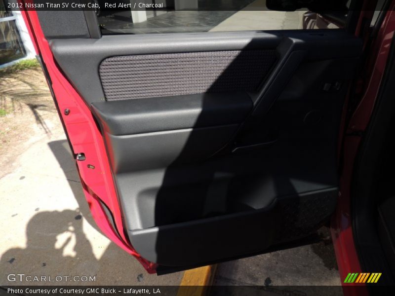 Red Alert / Charcoal 2012 Nissan Titan SV Crew Cab