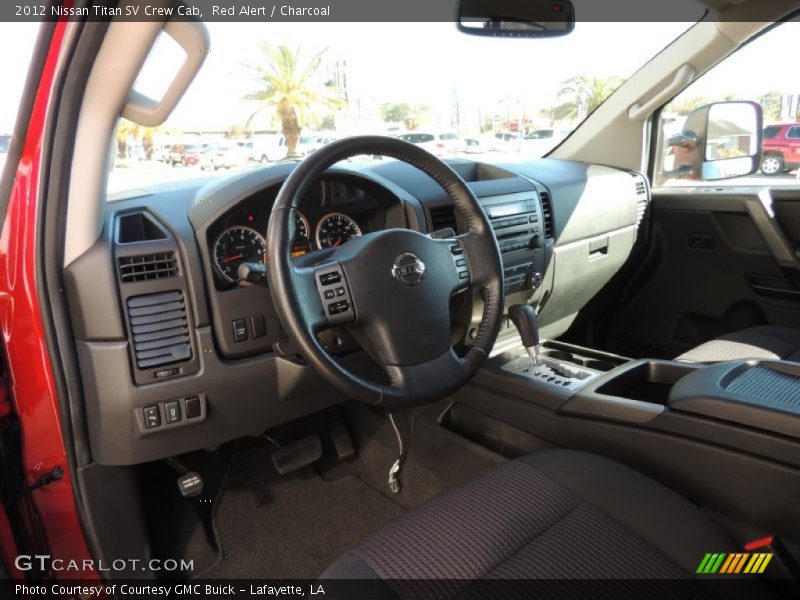 Red Alert / Charcoal 2012 Nissan Titan SV Crew Cab