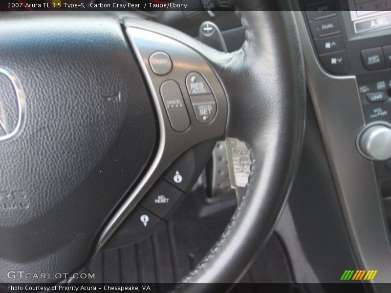 Carbon Gray Pearl / Taupe/Ebony 2007 Acura TL 3.5 Type-S