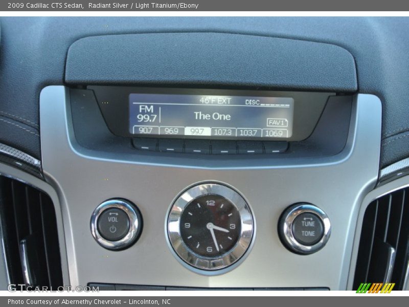 Radiant Silver / Light Titanium/Ebony 2009 Cadillac CTS Sedan