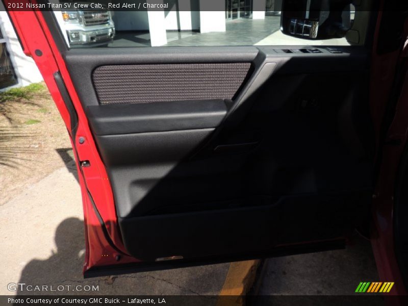 Red Alert / Charcoal 2012 Nissan Titan SV Crew Cab