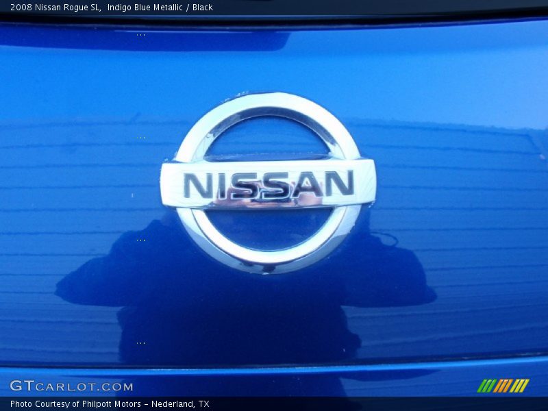 Indigo Blue Metallic / Black 2008 Nissan Rogue SL