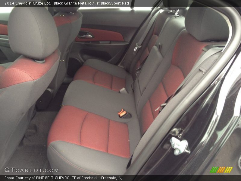 Black Granite Metallic / Jet Black/Sport Red 2014 Chevrolet Cruze Eco