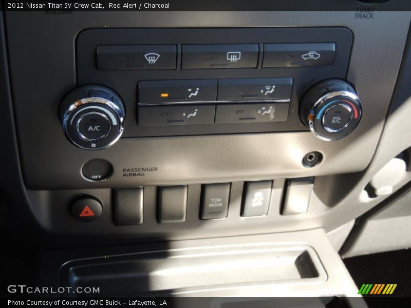 Red Alert / Charcoal 2012 Nissan Titan SV Crew Cab
