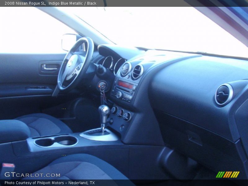 Indigo Blue Metallic / Black 2008 Nissan Rogue SL