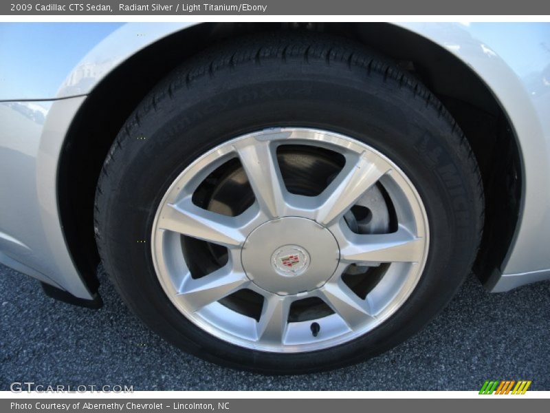 Radiant Silver / Light Titanium/Ebony 2009 Cadillac CTS Sedan