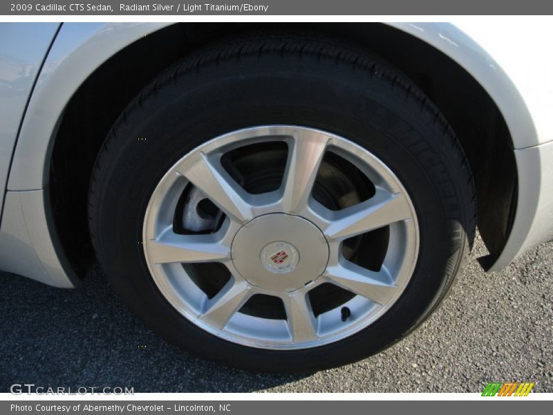 Radiant Silver / Light Titanium/Ebony 2009 Cadillac CTS Sedan
