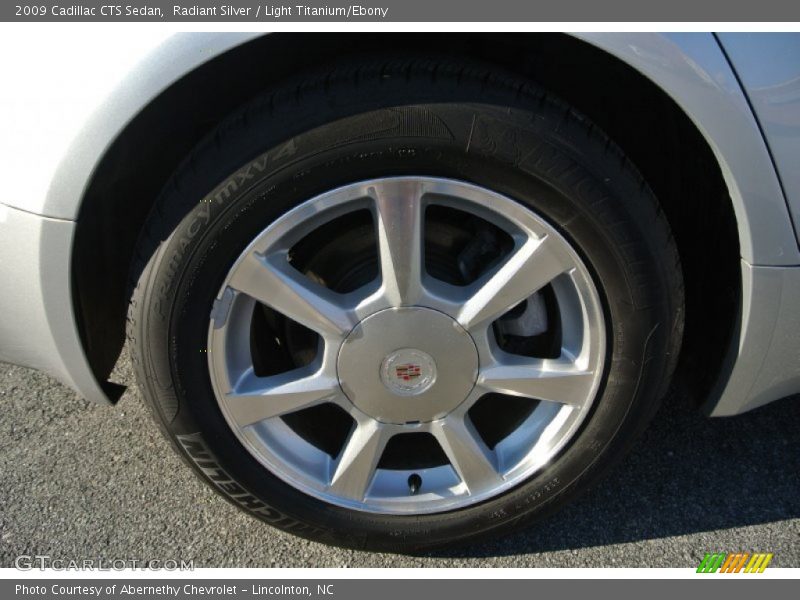 Radiant Silver / Light Titanium/Ebony 2009 Cadillac CTS Sedan