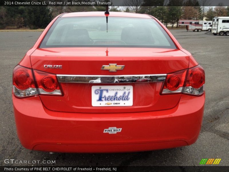 Red Hot / Jet Black/Medium Titanium 2014 Chevrolet Cruze LS