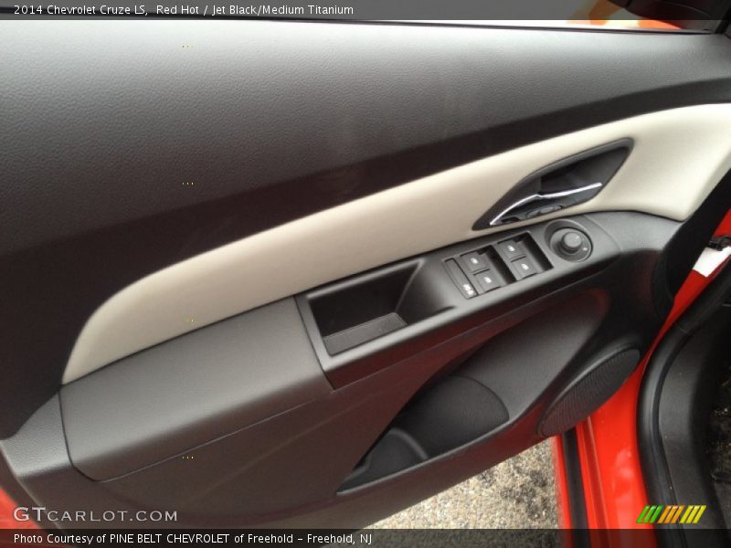 Red Hot / Jet Black/Medium Titanium 2014 Chevrolet Cruze LS