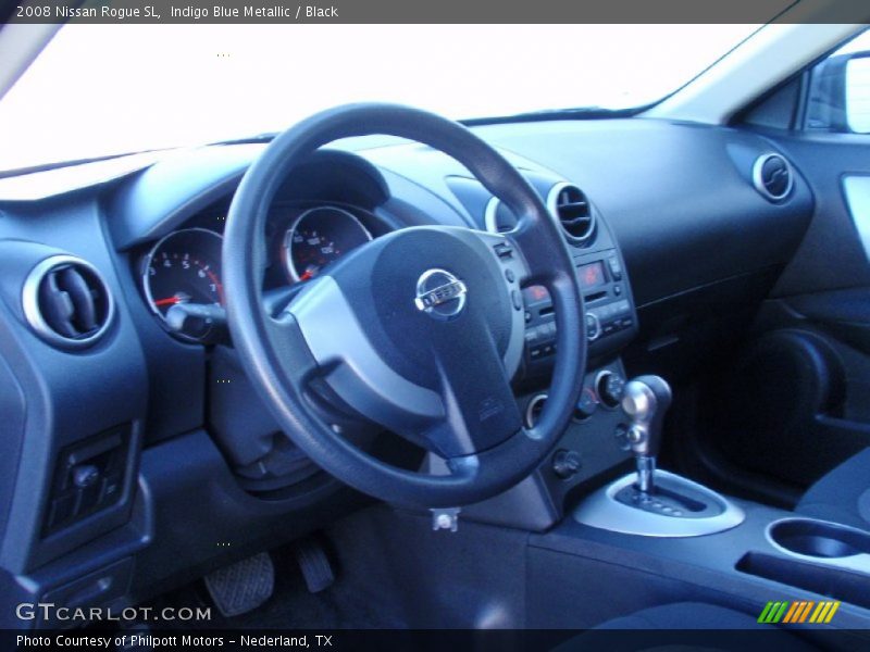 Indigo Blue Metallic / Black 2008 Nissan Rogue SL