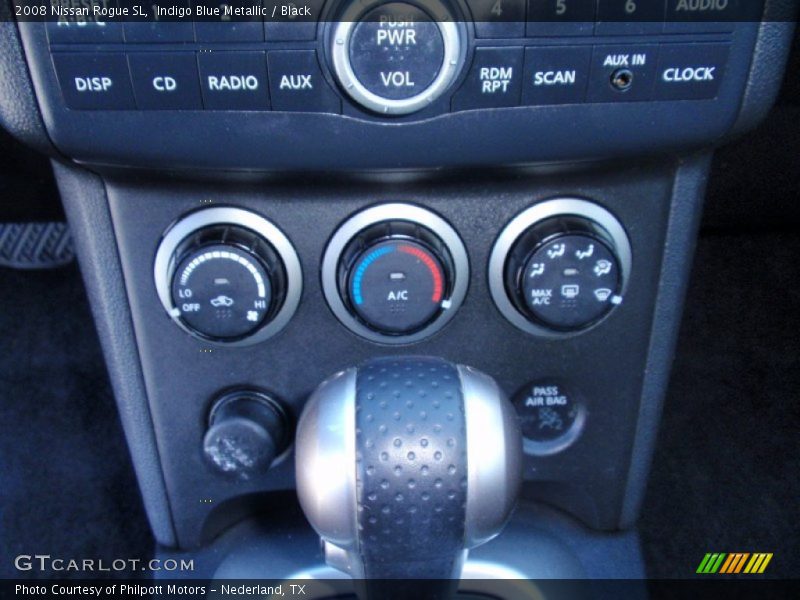 Indigo Blue Metallic / Black 2008 Nissan Rogue SL