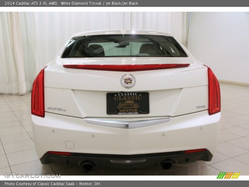 White Diamond Tricoat / Jet Black/Jet Black 2014 Cadillac ATS 3.6L AWD