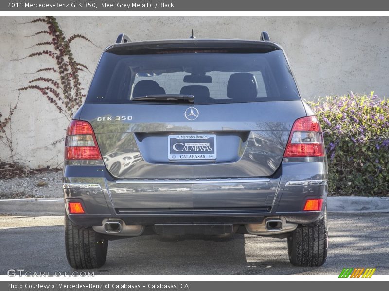 Steel Grey Metallic / Black 2011 Mercedes-Benz GLK 350