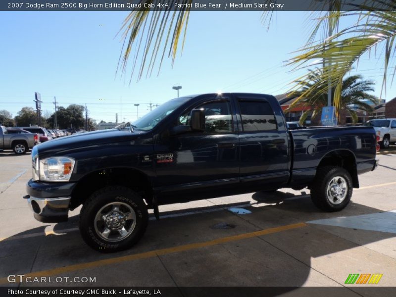 Patriot Blue Pearl / Medium Slate Gray 2007 Dodge Ram 2500 Big Horn Edition Quad Cab 4x4