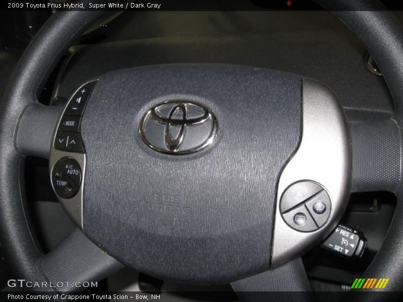 Super White / Dark Gray 2009 Toyota Prius Hybrid