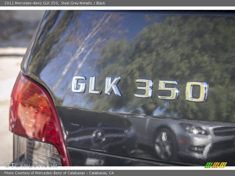 Steel Grey Metallic / Black 2011 Mercedes-Benz GLK 350