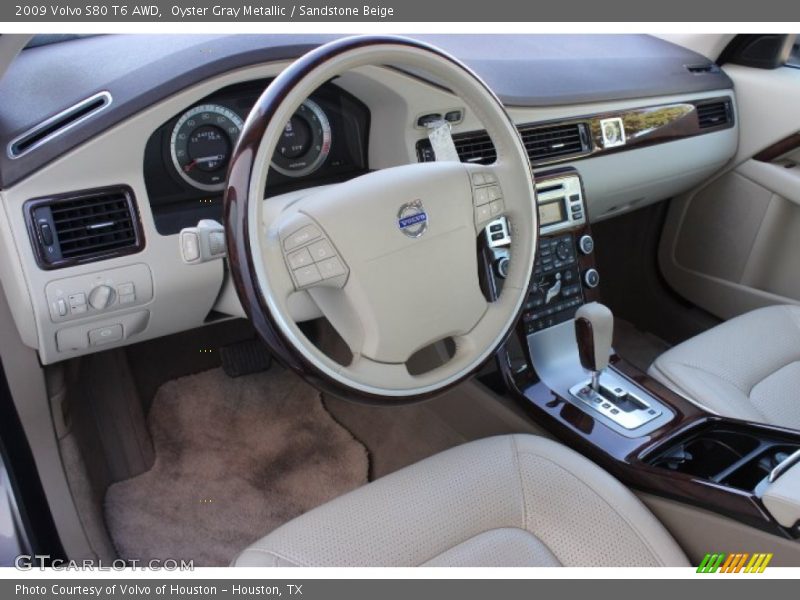 Sandstone Beige Interior - 2009 S80 T6 AWD 