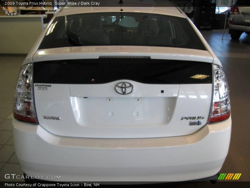 Super White / Dark Gray 2009 Toyota Prius Hybrid