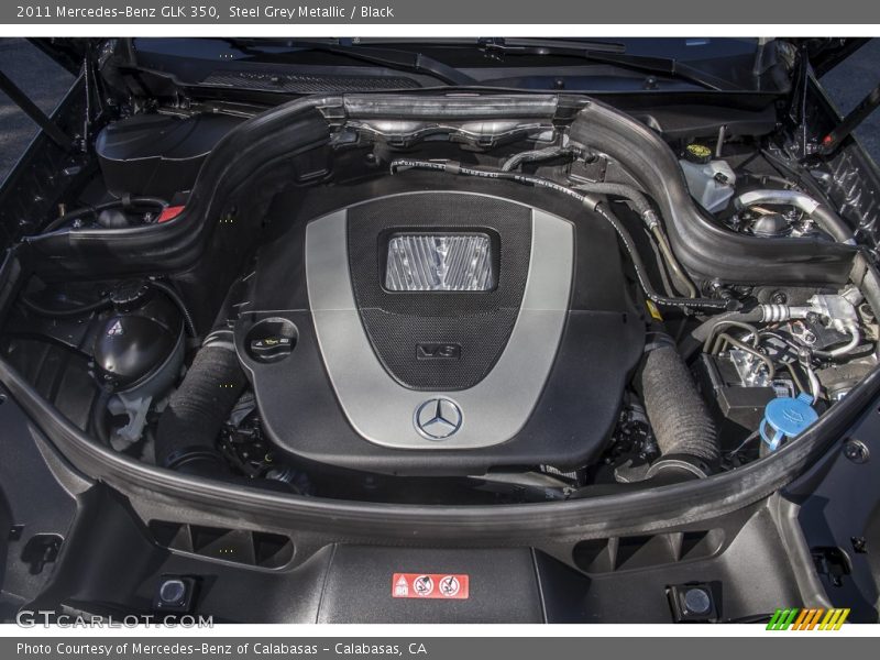 Steel Grey Metallic / Black 2011 Mercedes-Benz GLK 350