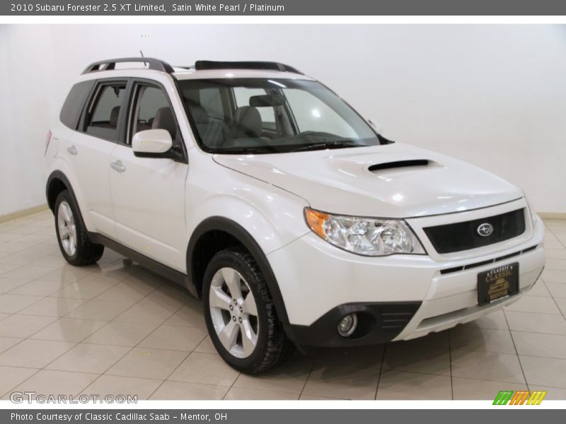 Satin White Pearl / Platinum 2010 Subaru Forester 2.5 XT Limited