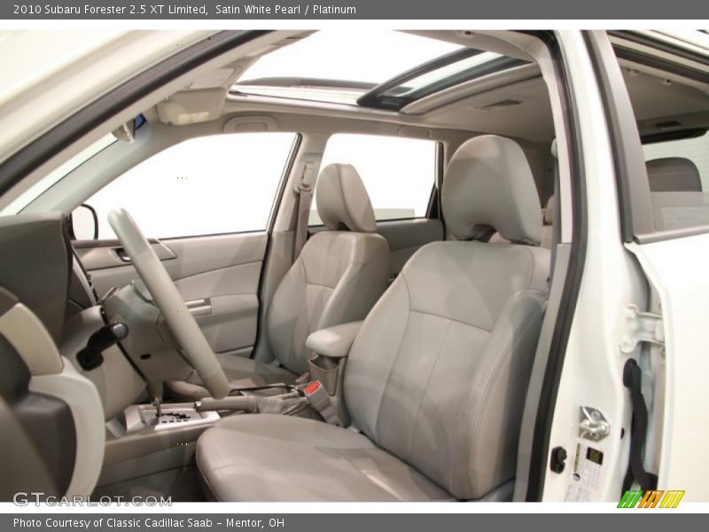 Front Seat of 2010 Forester 2.5 XT Limited
