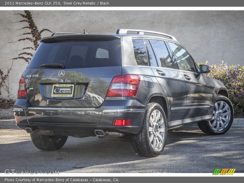 Steel Grey Metallic / Black 2011 Mercedes-Benz GLK 350