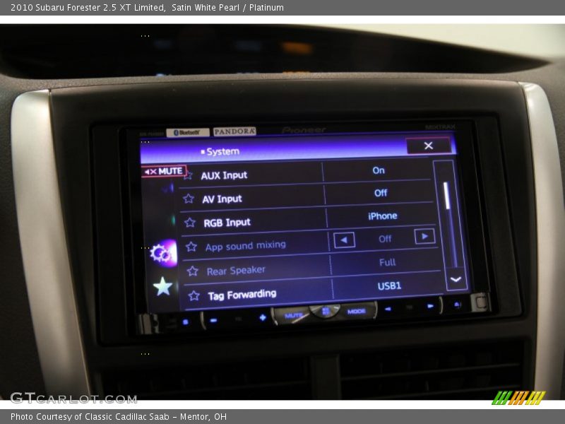 Satin White Pearl / Platinum 2010 Subaru Forester 2.5 XT Limited