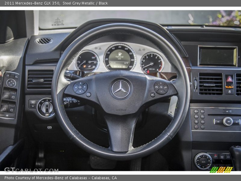 Steel Grey Metallic / Black 2011 Mercedes-Benz GLK 350