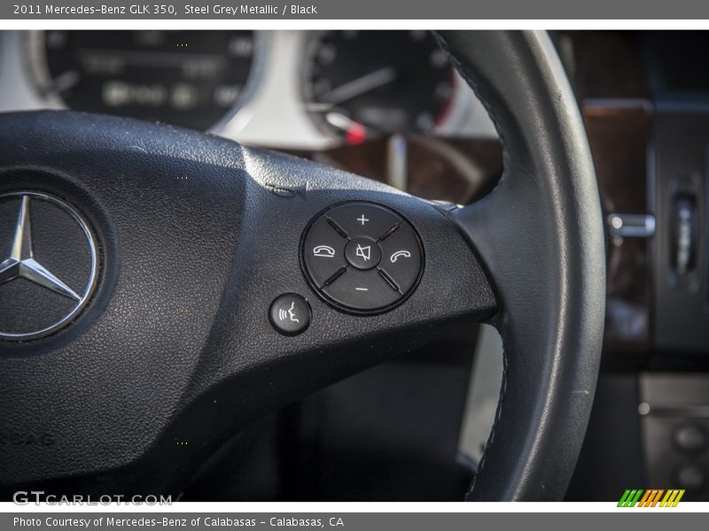 Steel Grey Metallic / Black 2011 Mercedes-Benz GLK 350