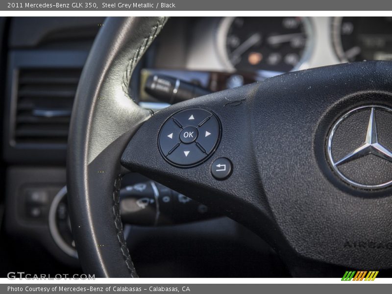 Steel Grey Metallic / Black 2011 Mercedes-Benz GLK 350