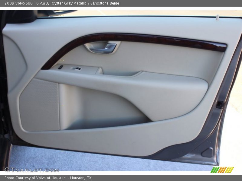 Oyster Gray Metallic / Sandstone Beige 2009 Volvo S80 T6 AWD