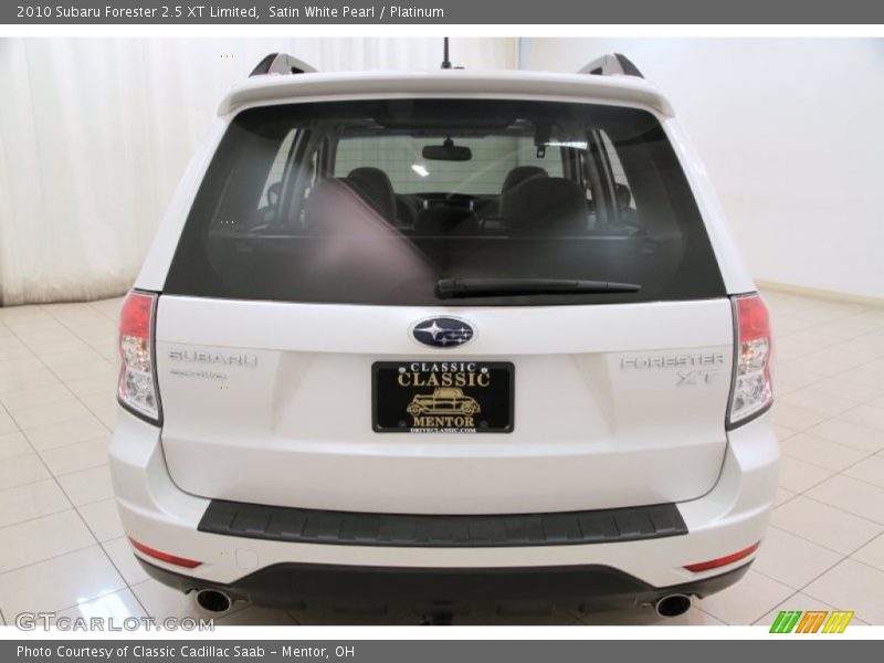 Satin White Pearl / Platinum 2010 Subaru Forester 2.5 XT Limited
