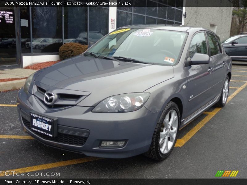 Galaxy Gray Mica / Black 2008 Mazda MAZDA3 s Touring Hatchback