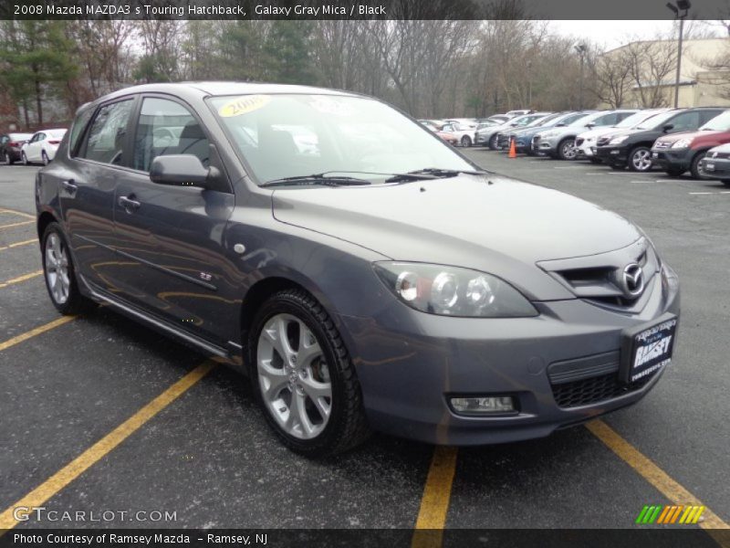 Galaxy Gray Mica / Black 2008 Mazda MAZDA3 s Touring Hatchback