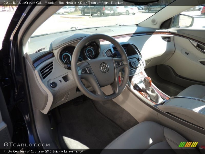 Midnight Blue Metallic / Dark Titanium/Light Titanium 2011 Buick LaCrosse CXL