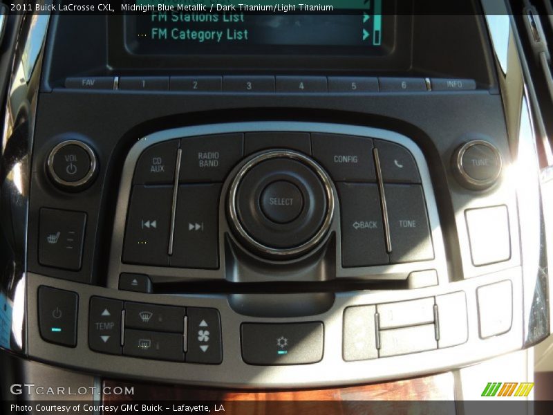 Midnight Blue Metallic / Dark Titanium/Light Titanium 2011 Buick LaCrosse CXL